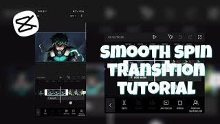 How to make smooth spin transition on CapCut | Tutorial