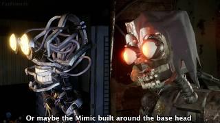 FNAF: SOTM Mimic VS Ruin DLC Mimic Model Comparison