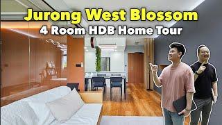 Japandi Themed 4 Room HDB Flat Home Tour at Jurong West Blossom! | LoukProp Homes Singapore