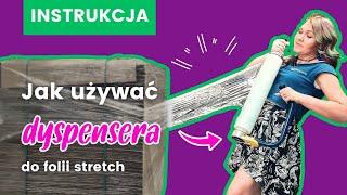 Jak używać dyspensera do folii stretch Owijanie palet️Instrukcja Odwijacz do folii stretch