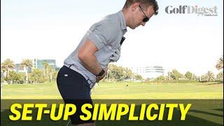 Perfect golf swing set-up and posture