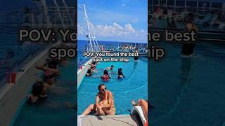 MSC Seashore's Infinity Pool | #fyp #cruise #travel #summer #MSC #pov #vacation #ship