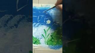 nature painting with daisy flower  paint learnwith renuarts full video