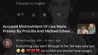 Elvis And Lisa Marie Fans Rage At Priscilla And Michael  Edwards At Allegations In Lisa Memoir!