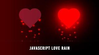 Heart Rain Animation Effect in CSS & Javascript