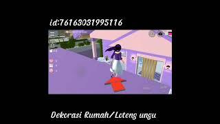 ID Sakura School Simulator Dekorasi Rumah/Loteng ungu