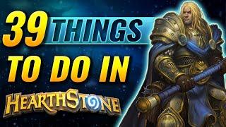 39 Things To Do and Unlock in Hearthstone