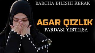 ABDULLOH DOMLA BARCHA BILISHI KERAK AGAR QIZLIK PARDASI YIRTILSA