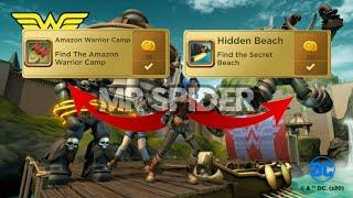 Wonder Woman: The Themyscira Experience how to complate Hidden beach & Amazon Warrior Camp quest | R