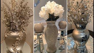 Unique Decorating Ideas ||  Champagne Gold Home Decor || Decorative Vases 