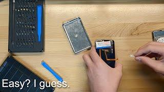 How to transfer an iPod's dock bezel to a new case!