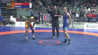 1/4 GR - 60 kg: R. TEIISHOV (KGZ) v. S. EMELIN (RUS)