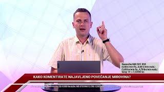 TV REPLIKA 28.08.2024. - KAKO KOMENTIRATE NAJAVLJENO POVEĆANJE MIROVINA?