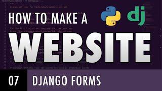 How to make a website with Python and Django - BUILD A CONTACT PAGE WITH DJANGO FORMS (E07)