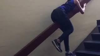 FUNNY STAIRS SLIDE FAIL