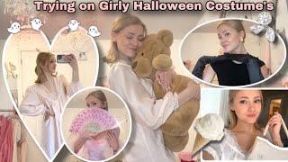 Trying On Girly Halloween Costumes!! #girlythings