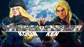 Street Fighter 5 Character Select Screen + Kolin