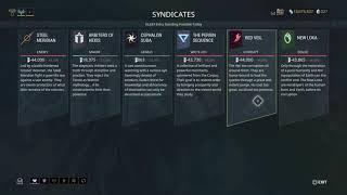 Warframe How To: Get Four Syndicates + At The Same Time