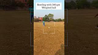 Weighted ball bowling for fast bowlers #shorts #youtubeshorts #short #cricket #bowling