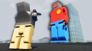 DEFENDING LEGO CITY FROM BOBZILLA! - Brick Rigs Multiplayer Gameplay - Lego Police Roleplay