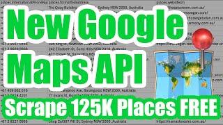 No-Code Google Maps API Places Search Results Scraping