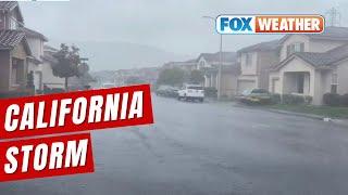 California Slammed By Atmospheric River Storm Leading To Flooding, Mudslides