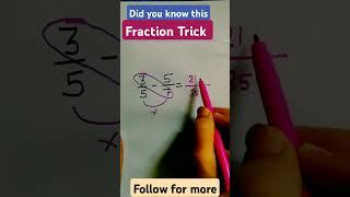 Did you know this fraction trick #maths #mathematics #mathstricks #mathhacks #trending