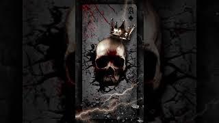 Scary bloody skull