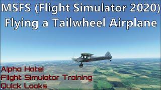 Flight simulator 2020 - Flying a Tailwheel Airplane (Alpha Hotel Quick Looks)