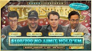 Alan Keating, Phil Hellmuth, Chamath, Stanley Tang, David Friedberg, Stanley Choi!! $100/200/400!!