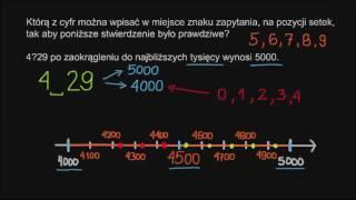 Zaokrąglanie liczb całkowitych: brakująca cyfra