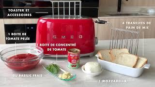 Recette Croque Monsieur façon Margherita par SMEG