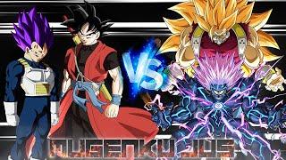 Goku Xeno & Vegeta Ultra Ego vs Cumber SSJ3 & Boros ANIME MUGEN JUS Team Fight 2 vs 2