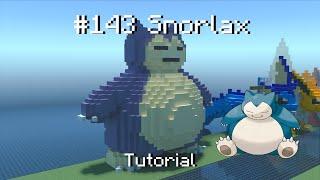 How to build a Pokémon Snorlax statue in Minecraft (Tutorial)