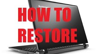 Lenovo Ideapad Factory Reset One key Recovery