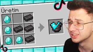 VİRAL minecraft TİKTOK hilelerini denedim! 6