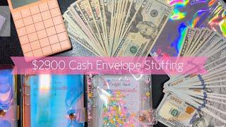 $2900 Cash Envelope Stuffing | Stuffing My Stimmie