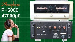 Accuphase P-5000 power amplifier review inside box features and performance