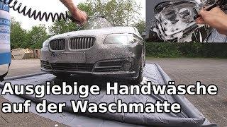 Ausgiebige Handwäsche auf der Waschmatte || Autopflege von GRASS im Test