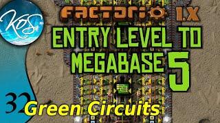 Factorio 1.X Entry Level to Megabase 5 - 32 - MEGA GREEN CIRCUITS! - Guide, Tutorial