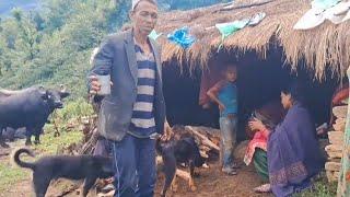 poor but very happy Nepali village people || mountain village life|| iam misar