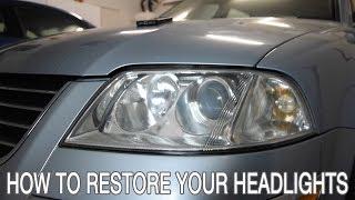 How To Restore Your Car Headlights - Tom's Garage Fix