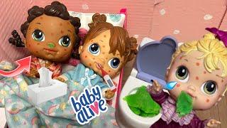 NEW Baby alive crib life dolls are Sick and throw up! 