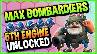 5th Engine and MAX BOMBARDIERS! // Boom Beach Warships