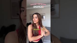 How To Apply Hair Serum Correctly ️ #shorts