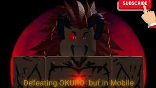 Defeating Lower Moon 6 Okuro but in Mobile (Roblox) (Demon fall)