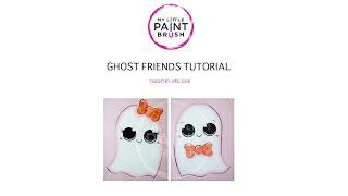 LEARN HOW TO PAINT! Acrylics for Kids | Ghost Friends | My Little Paintbrush | Step by Step