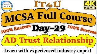 MCSA Full Course Day 29 AD Trust Relationship #mcsa2019fullcourseinhindi #ADtrust #ParentchildTrust