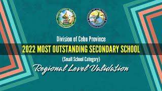 Carnaza NHS | 2022 Most Outstanding Secondary School (Small School Category) | Regional Validation