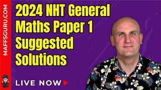 2024 General Maths VCAA NHT Paper 1 Suggested Solutions | MaffsGuru.com